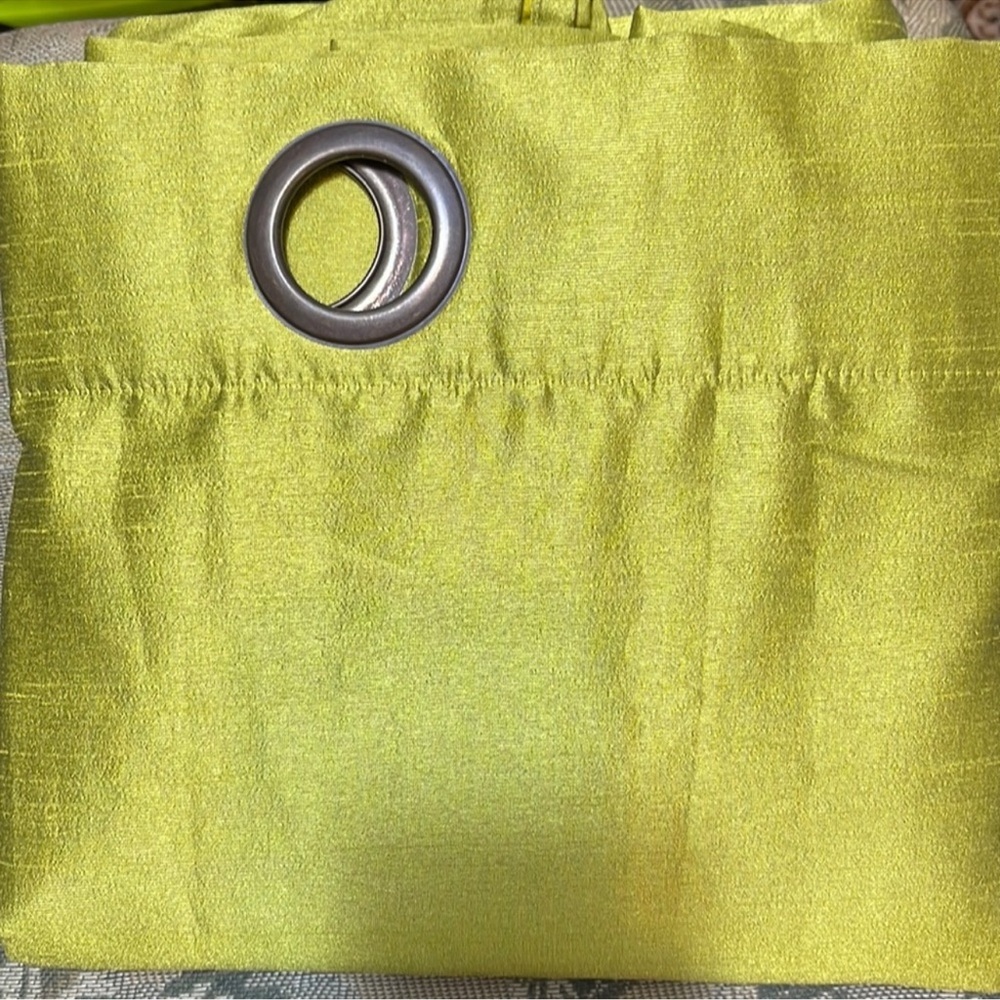 World Market Chartreuse luxe one panel Curtain